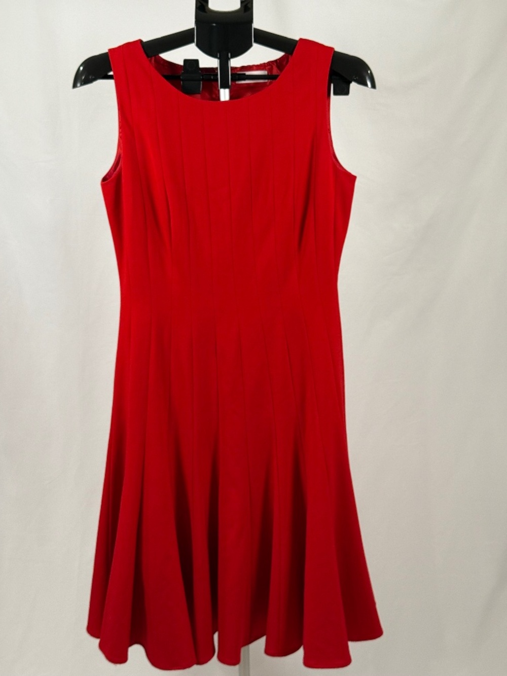 Calvin Klein Red Fit & Flare Dress Size 4